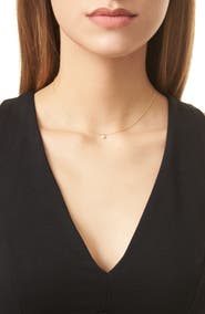 Zoë Chicco 14K Gold Bezel Birthstone Necklace