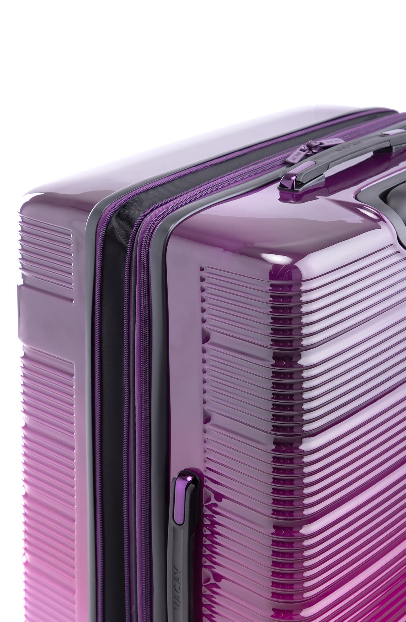 Vacay Spotlight 28" Ombre Purple Spinner Suitcase, Alternate, color, 