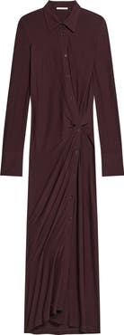 Helmut Lang Asymmetric Long Sleeve Dress