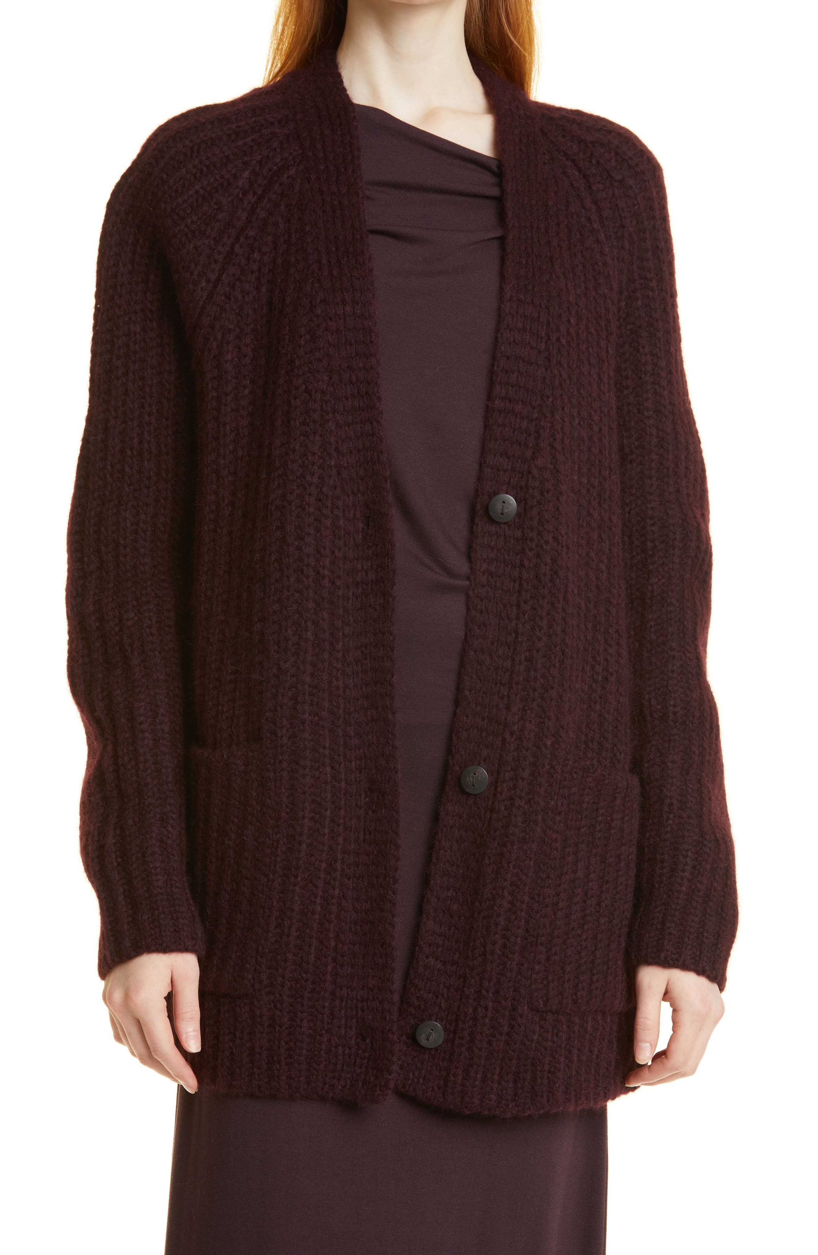 Vince Rib Alpaca & Wool Cardigan