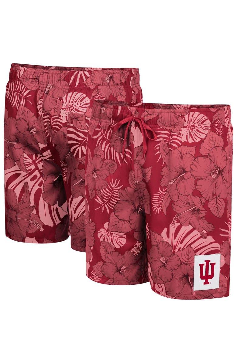 COLOSSEUM Men's Colosseum Crimson Indiana Hoosiers The Dude Swim Shorts, Main, color,