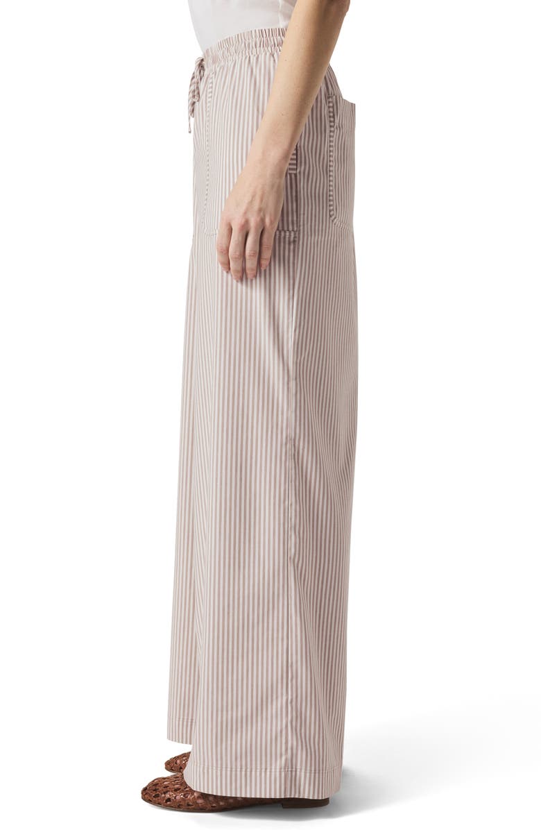 Splendid x @cellajaneblog Poplin Pants, Alternate, color, Wood/ White