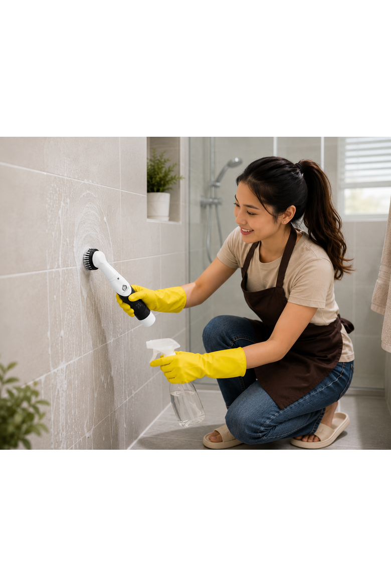 Cordless Power Scrubber Cleaning Brush, Alternate, color, White