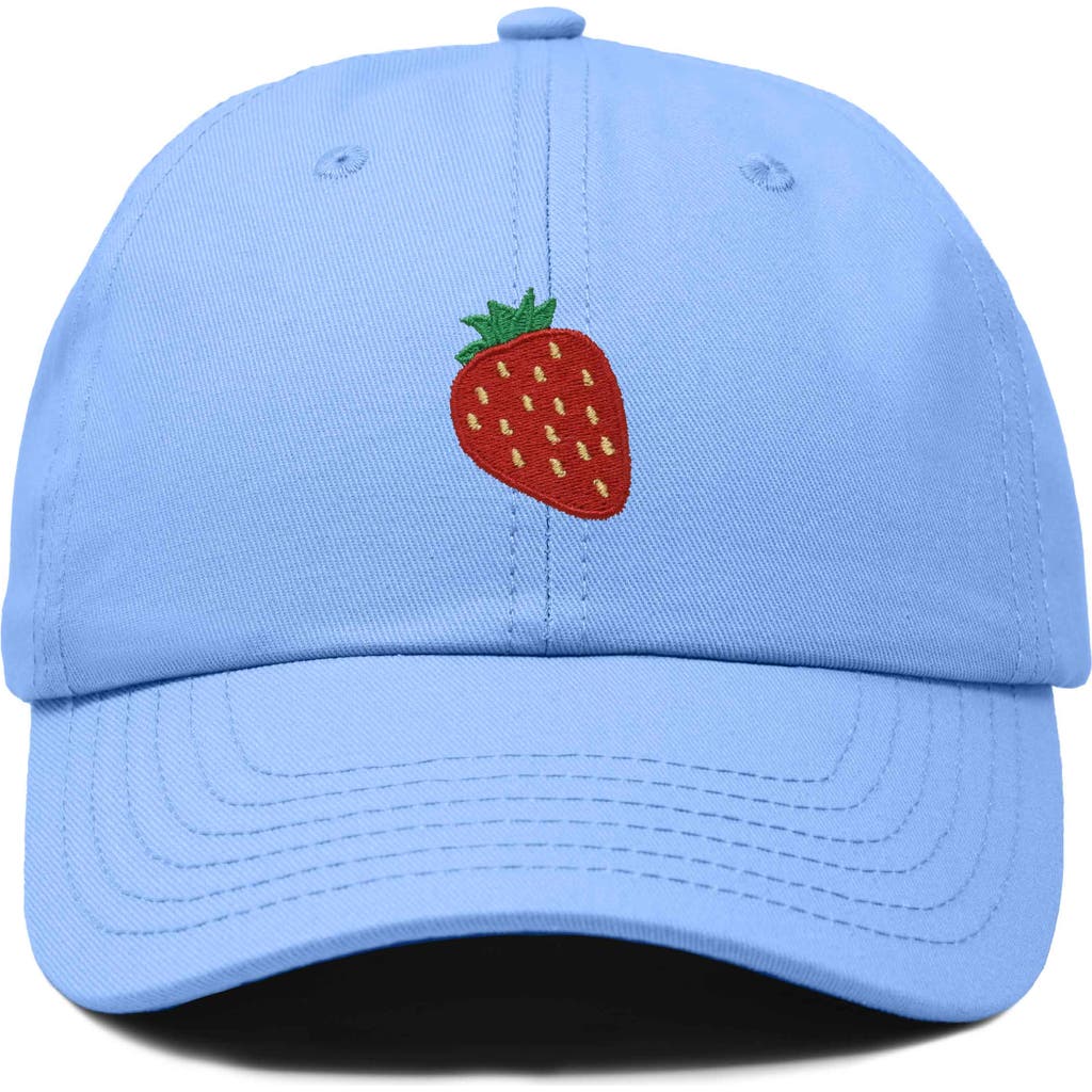 Dalix Strawberry Hat In Light Blue