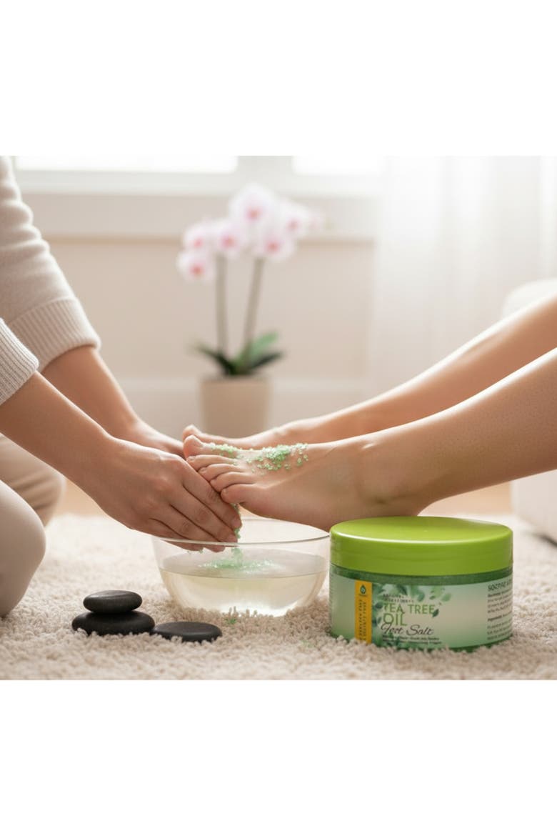 Foot Spa Massager with Tea Tree Foot Scrub, Alternate, color, Blue