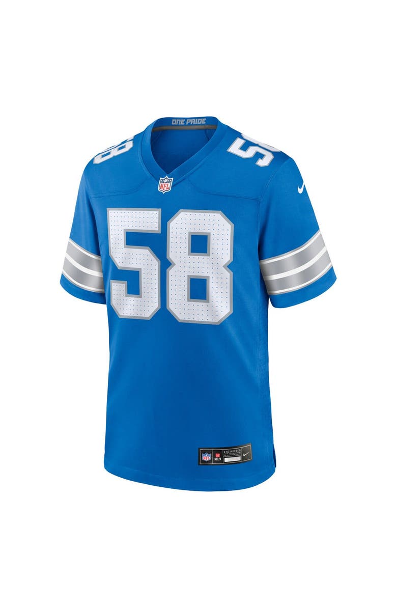 Nike Men's Nike Penei Sewell Blue Detroit Lions Game Jersey, Alternate, color, Blue