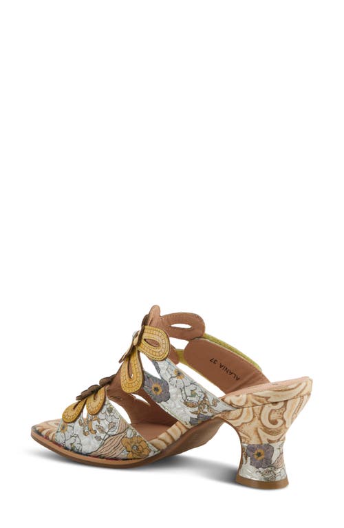 L'artiste By Spring Step Alania Sandal In Yellow Multi
