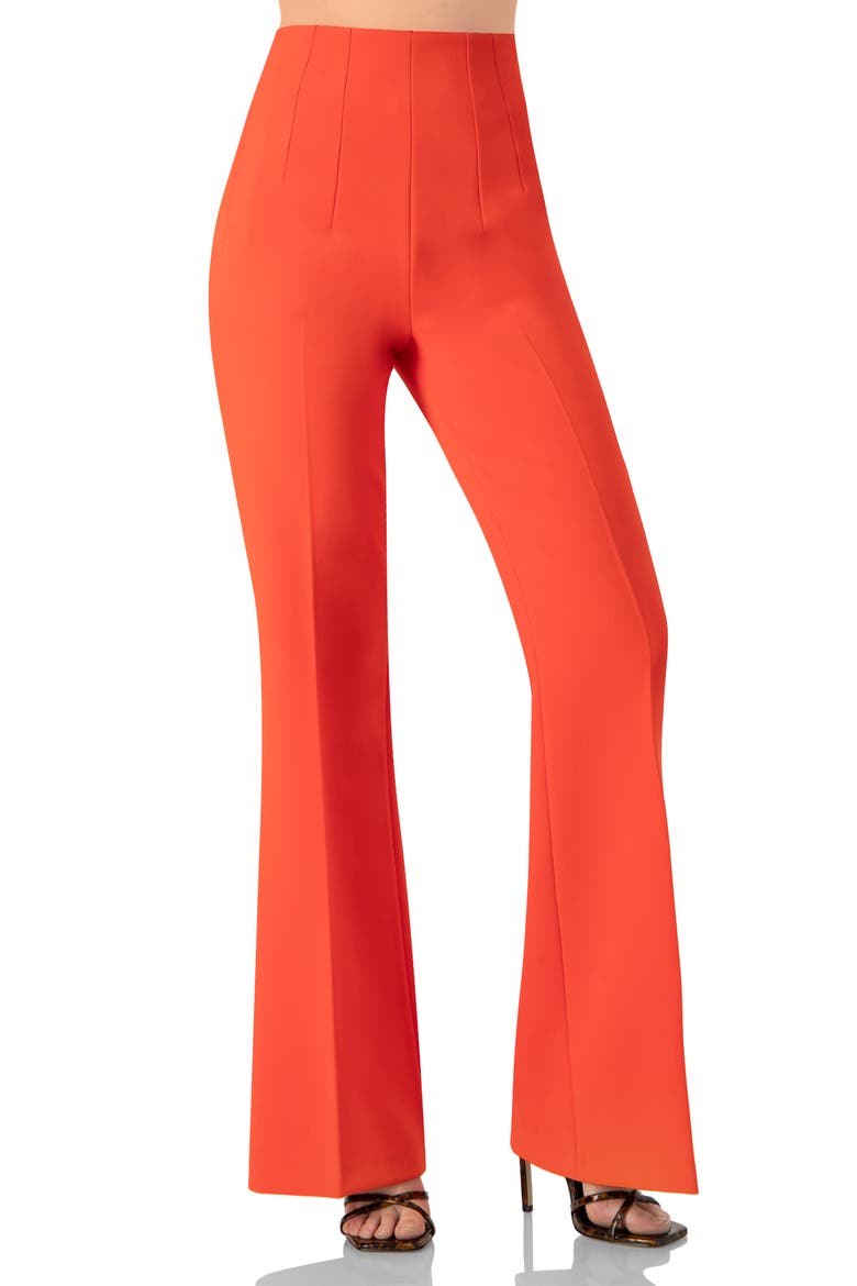 Flared Pants with Pockets, Main, color, Orange
