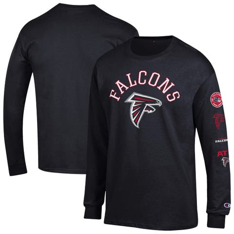 Men's Champion  Black Atlanta Falcons Seal Long Sleeve T-Shirt