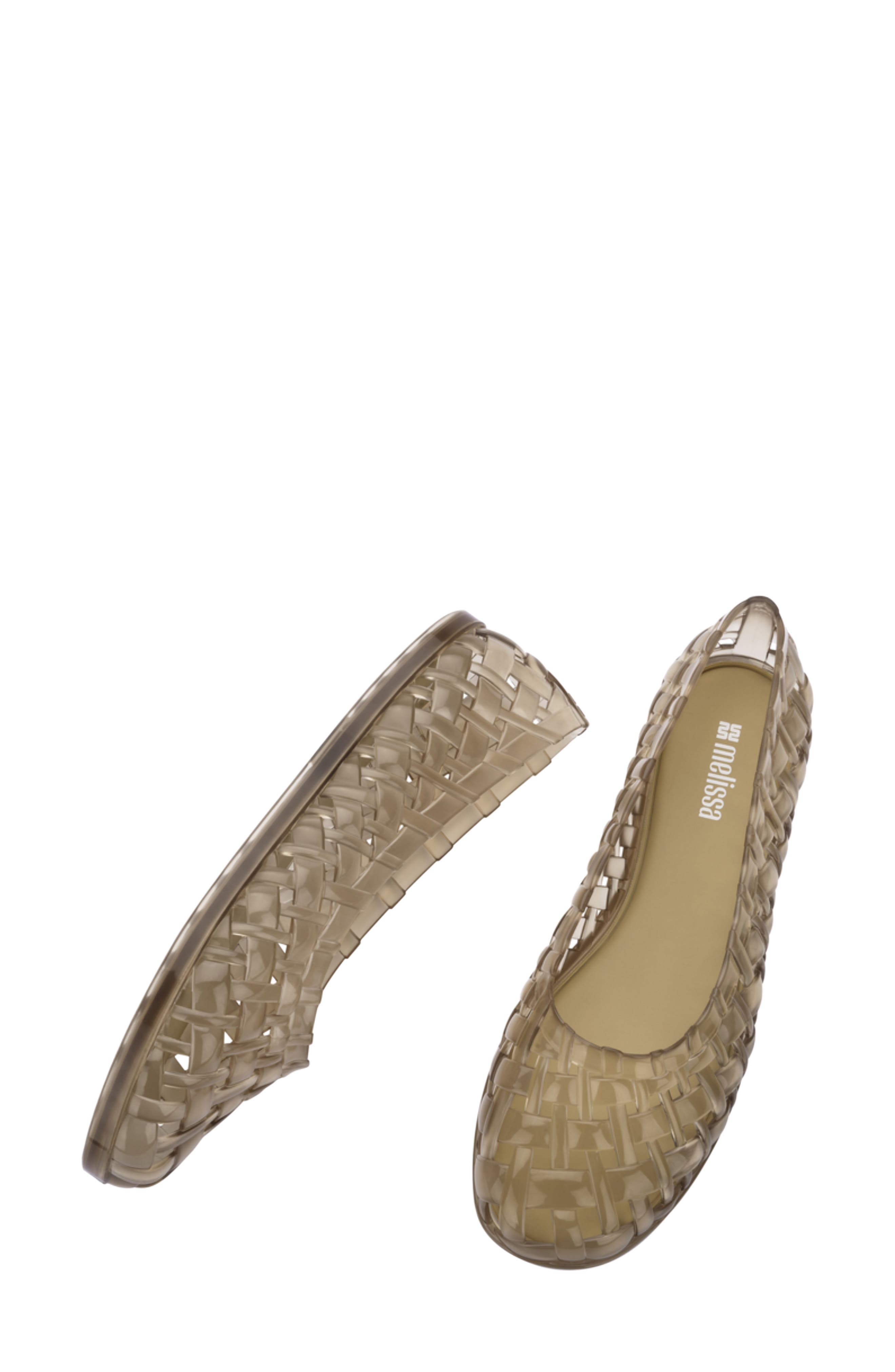 Possession Water Resistant Jelly Ballet Flat, Alternate, color, BEIGE