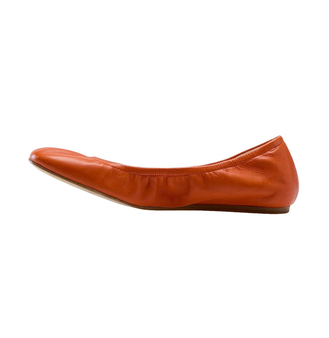 'Lillian' Flat, Alternate, color, MANDARINO BABY CALF