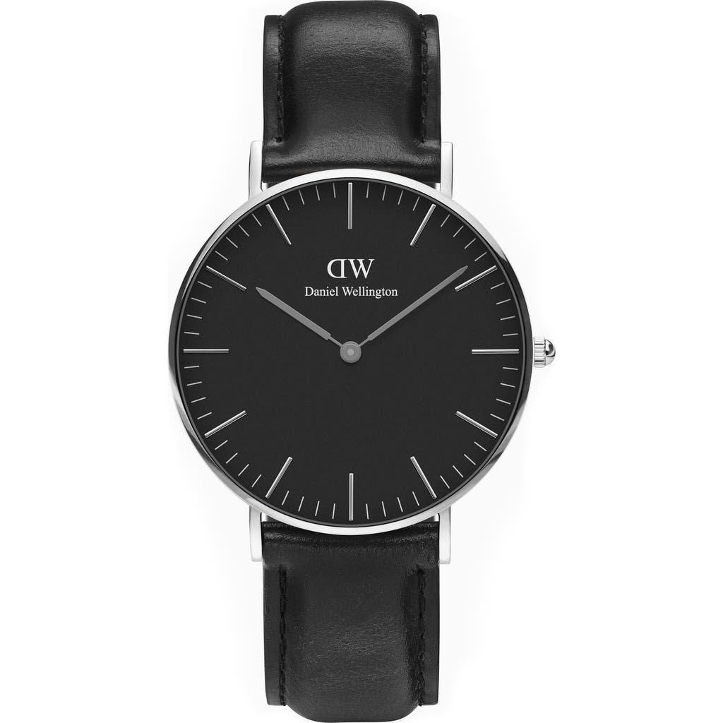 Daniel Wellington Classic Sheffield Leather Strap Watch, 36mm In Multi