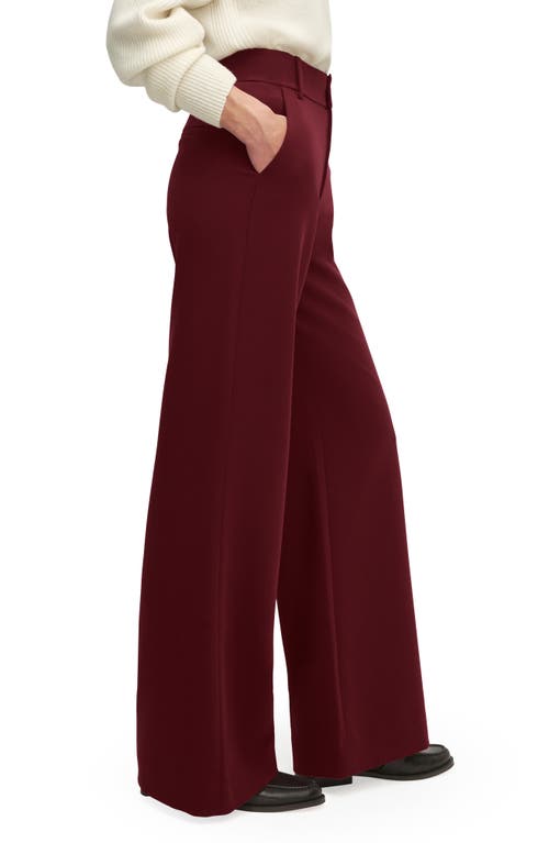 Favorite Daughter The Jones Wide Leg Pants In Burgundy