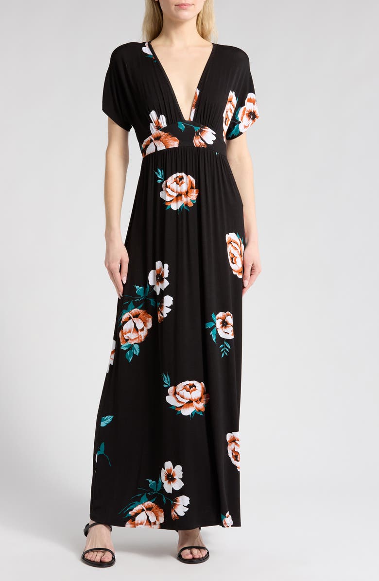 Loveappella Floral Maxi Dress, Main, color, 