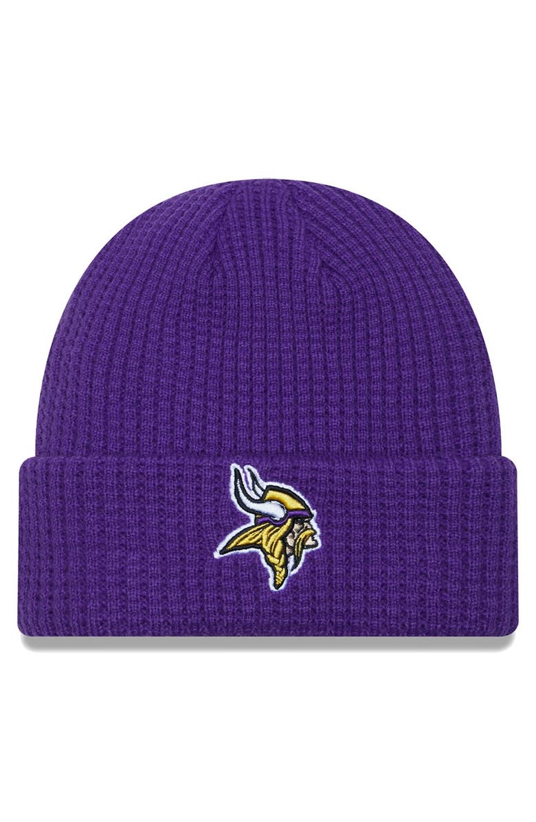 New Era Men's New Era  Purple Minnesota Vikings Prime Cuffed Knit Hat, Main, color, 