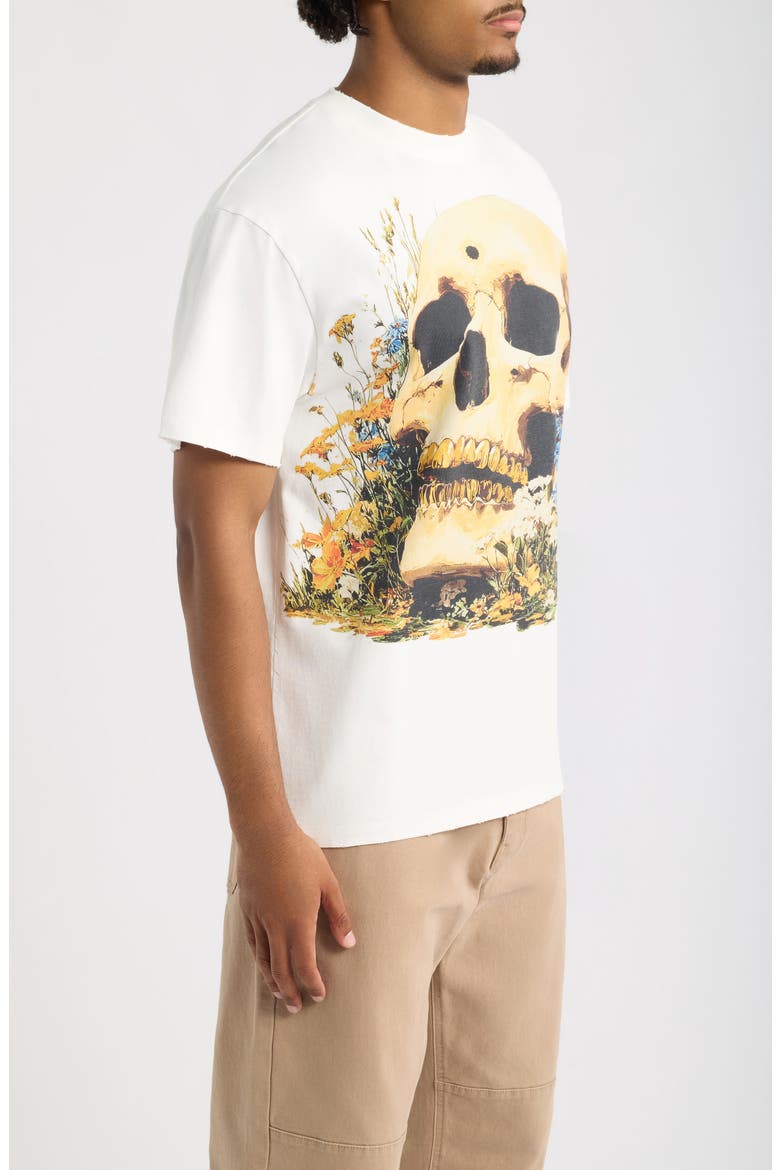 Bloom Relic Oversize Cotton Graphic T-Shirt, Alternate, color, ANTIQUE WHITE