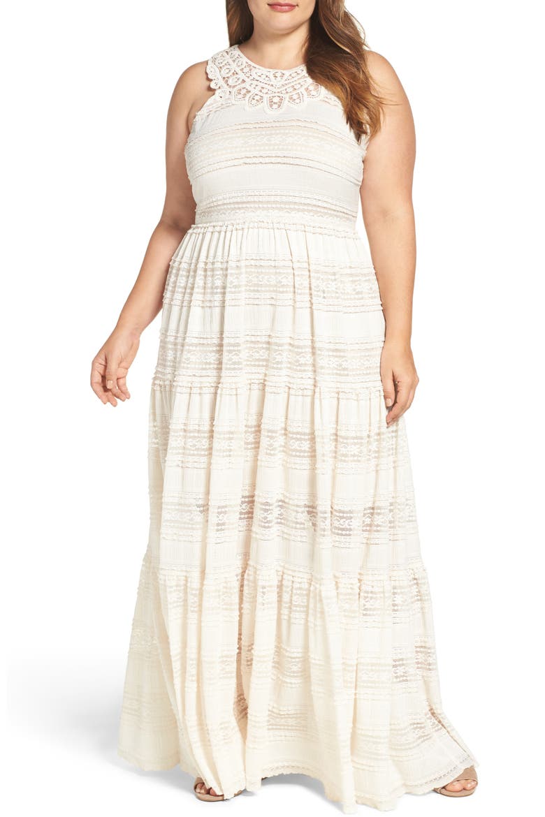 Maxi Dress, Alternate, color, IVORY