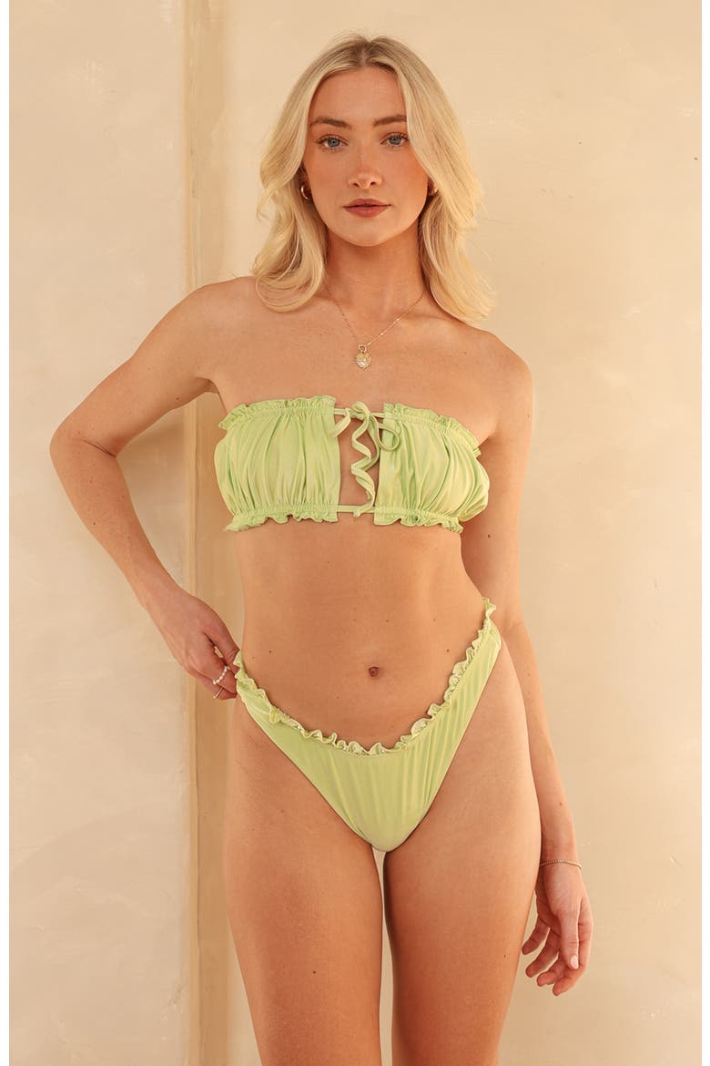 Rikki Bandeau Bikini Top, Main, color, Butterfly