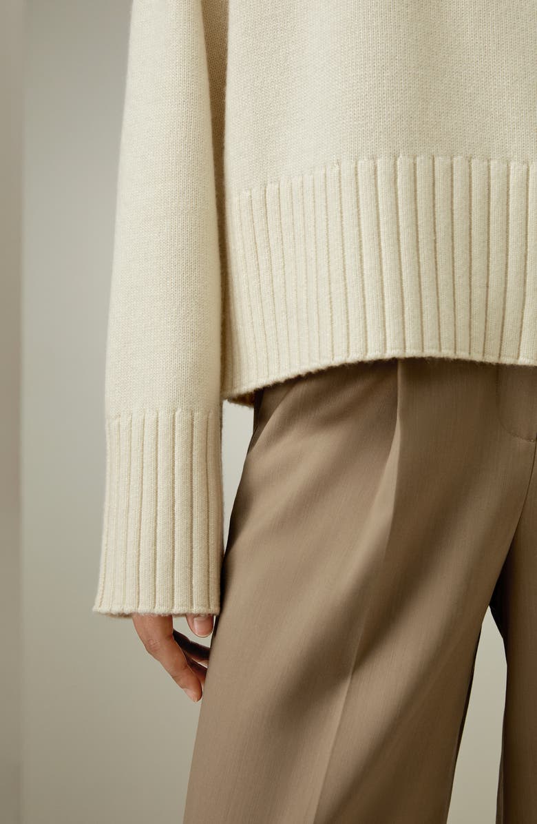 Lilysilk Gelato Wool-Blend Sweater for Women, Alternate, color, White