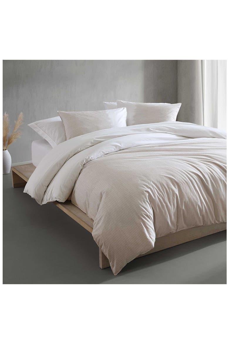 Ikat Pinstripe Comforter & Shams Set, Alternate, color, PINK