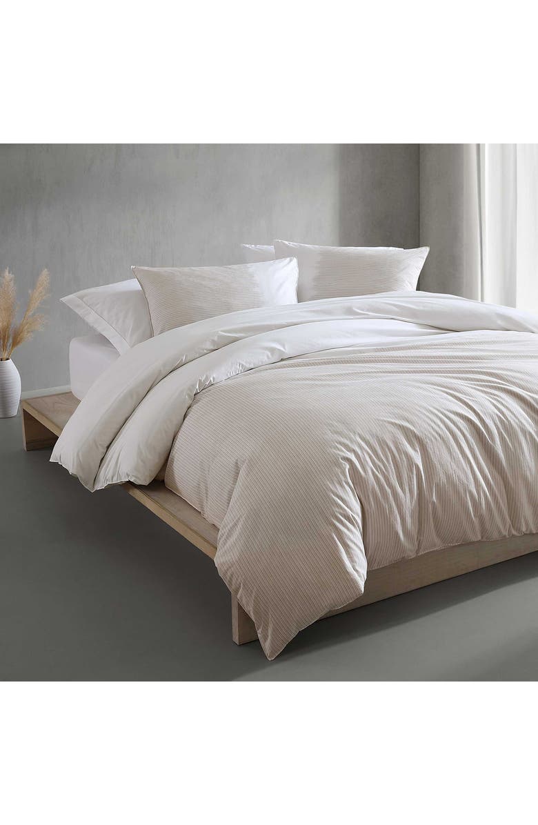 Calvin Klein Ikat Pinstripe Comforter & Shams Set, Alternate, color, Pink