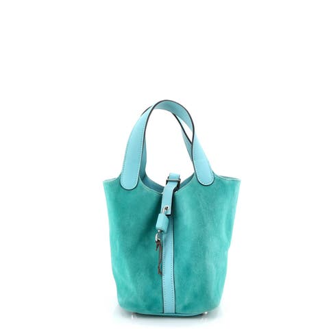 Picotin Lock Bag Doblis Suede and Swift PM