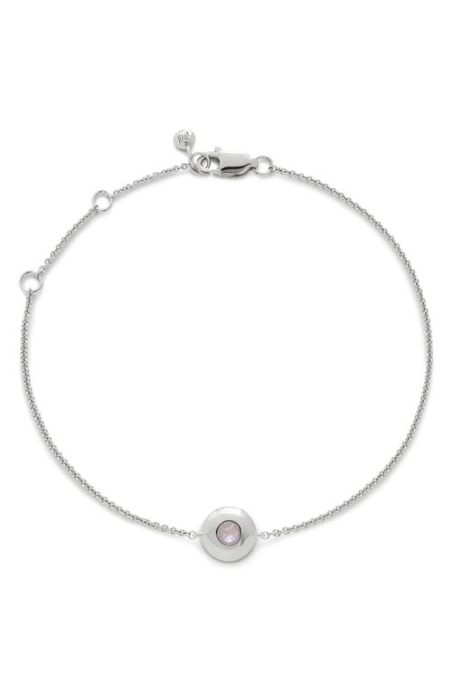 Monica Vinader June Birthstone Moonstone Bracelet In Multi