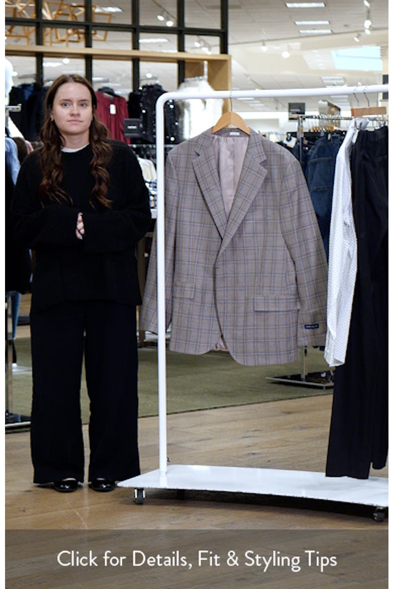 Hartford Classic Fit Windowpane Check Wool & Cashmere Blend Sport Coat video