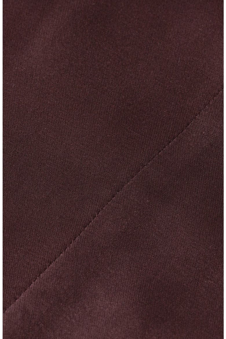 Long Sleeve Tie Waist Midi Shirtdress, Alternate, color, CHOCOLATE PLUM