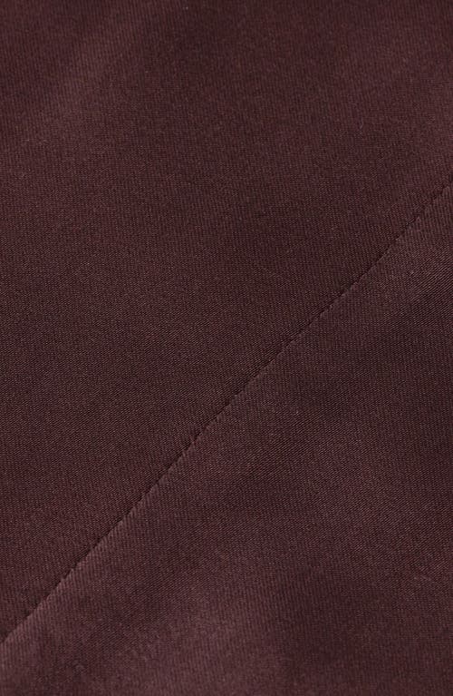 Scotch & Soda Long Sleeve Tie Waist Midi Shirtdress In Purple