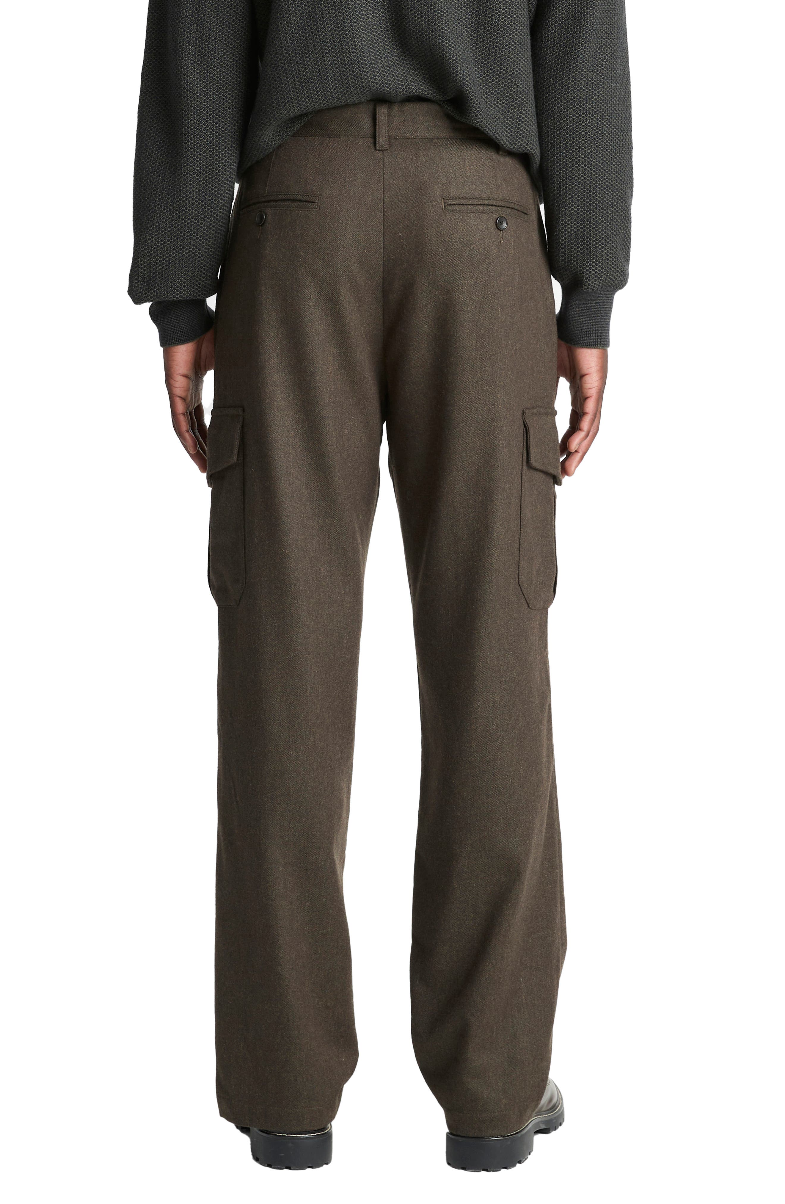 Louie Wool Blend Flannel Cargo Pants - image 2