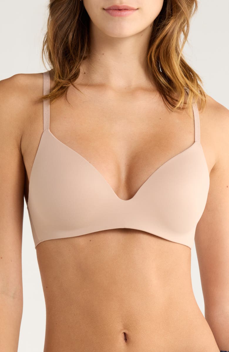 Calvin Klein Wireless T-Shirt Bra, Main, color, Cedar