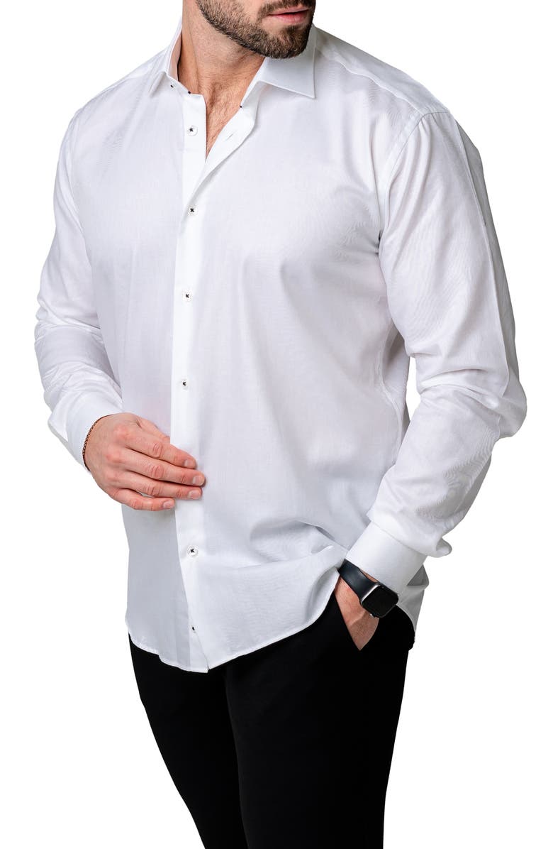 Maceoo Classic Cotton Button-Up Shirt, Alternate, color,