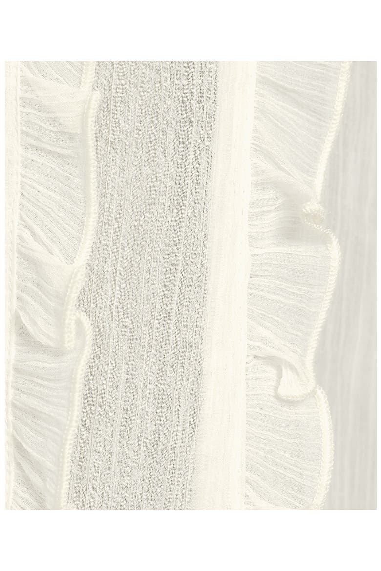 Chiffon Ruffle Front Long Sleeve Top, Alternate, color, Ivory