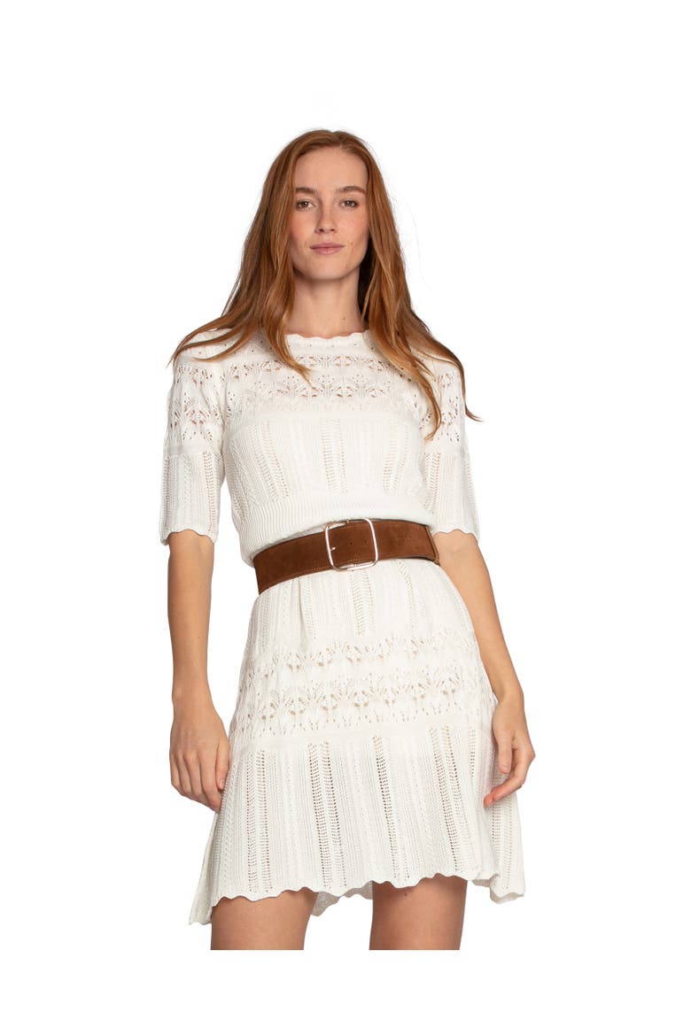 Everbloom Crochet Mini Dress, Main, color, natural