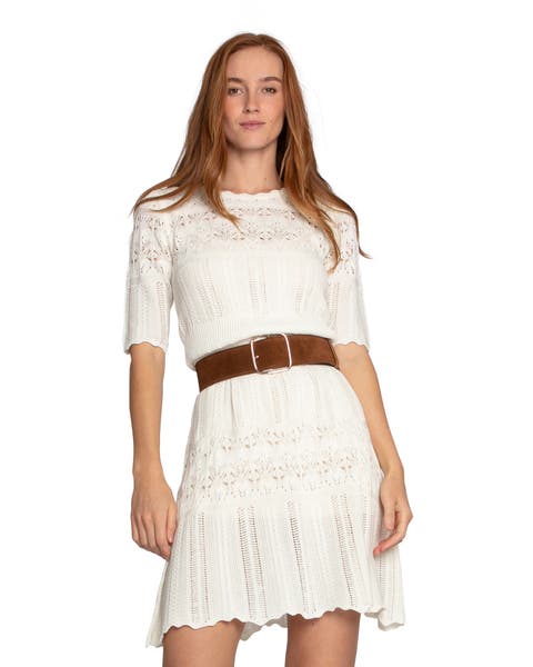 Everbloom Crochet Mini Dress