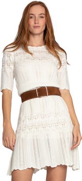 Belle & Bloom Everbloom Crochet Mini Dress