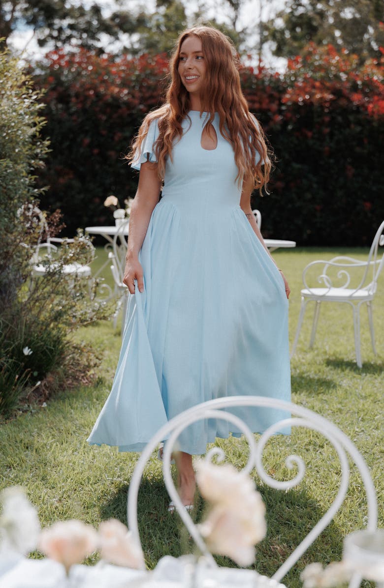 Petal & Pup Jessima Midi Dress, Alternate, color, 