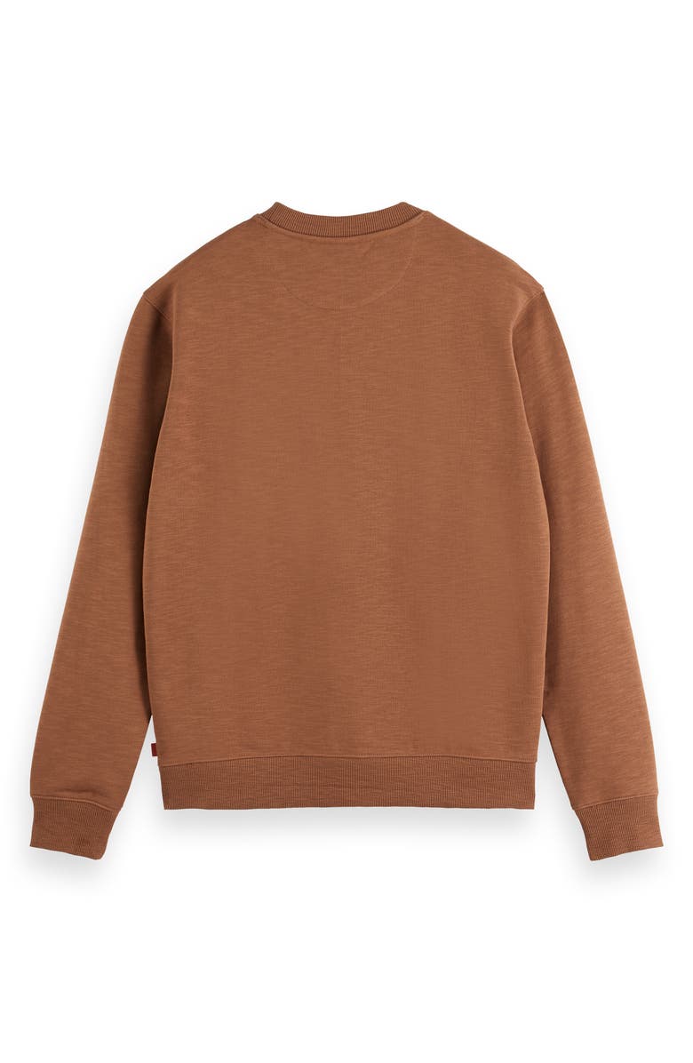 Scotch & Soda Logo Graphic Crewneck Sweatshirt, Alternate, color, Soft Silt