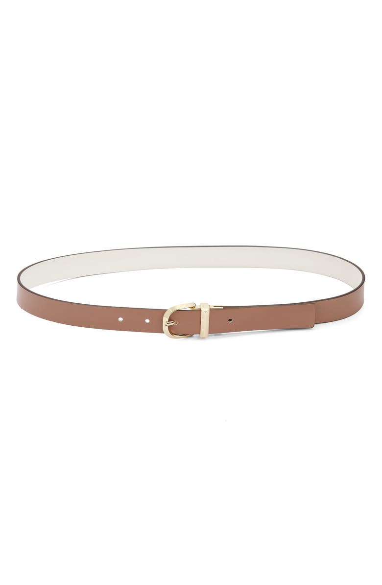 Kate Spade New York reversible leather belt, Alternate, color, Parchment