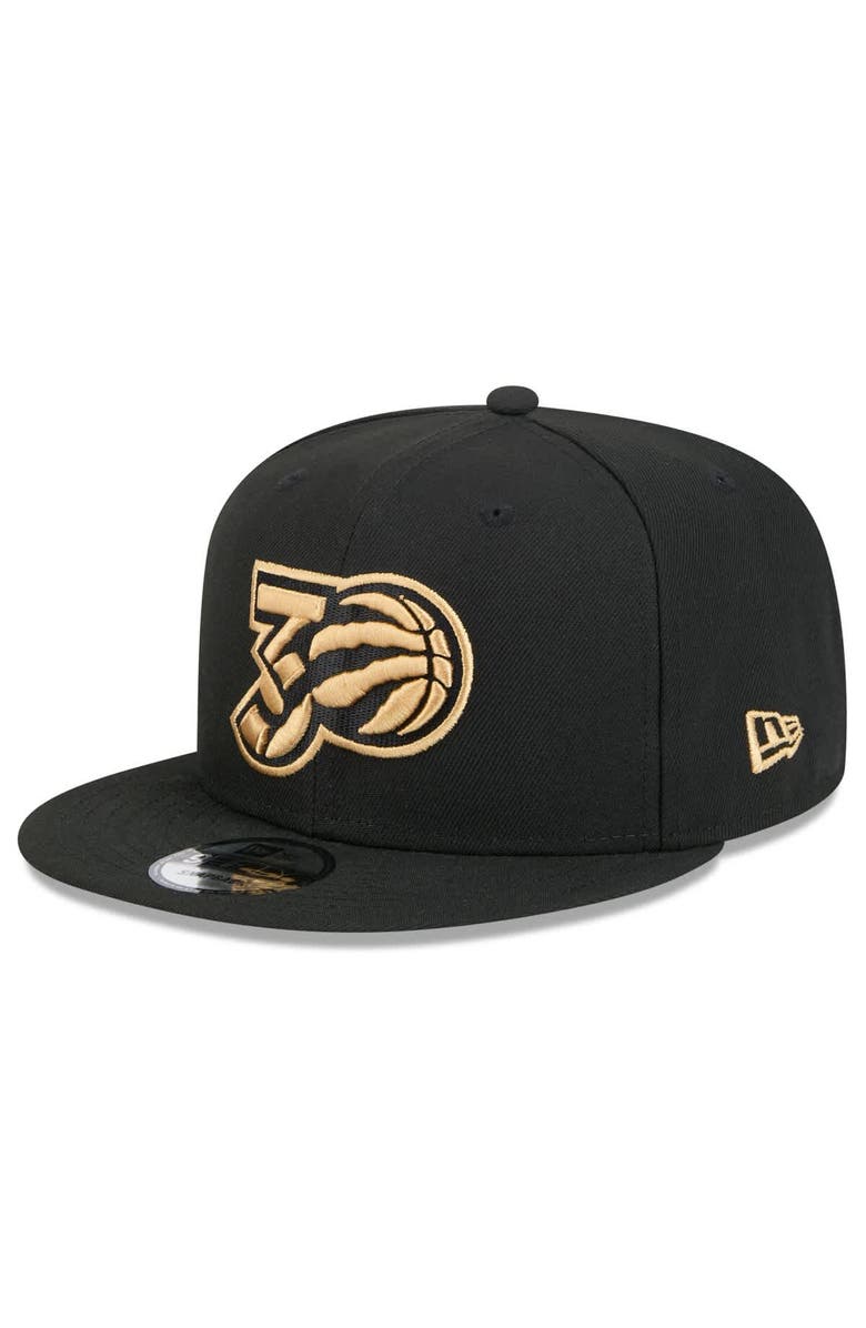 New Era Men's New Era  Black Toronto Raptors 2024/25 City Edition Alternate 9FIFTY Snapback Hat, Alternate, color, Black
