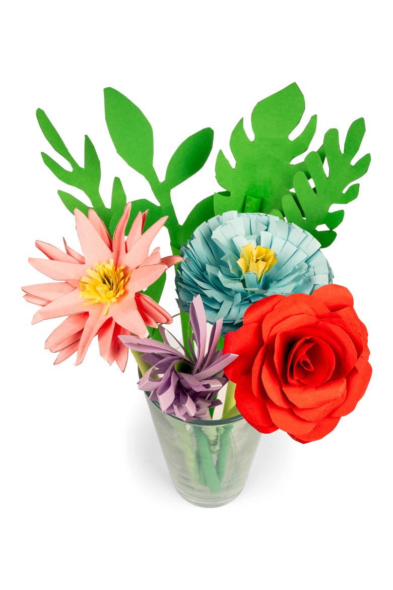 Crafters Paper Flowers Kit, Alternate, color, MULTI GREEN