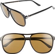 Gucci Retro Web 58mm Sunglasses