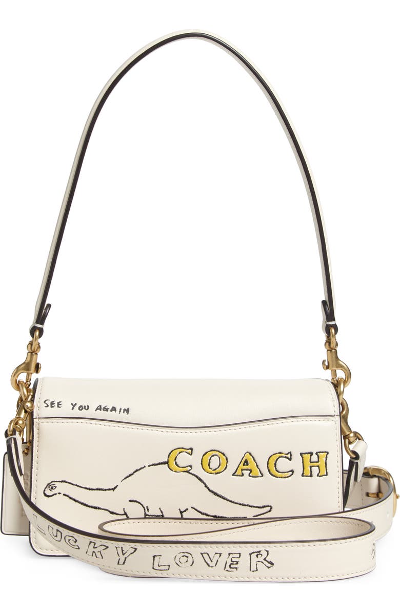 COACH Tabby Sketch Print Leather Shoulder Bag, Alternate, color,