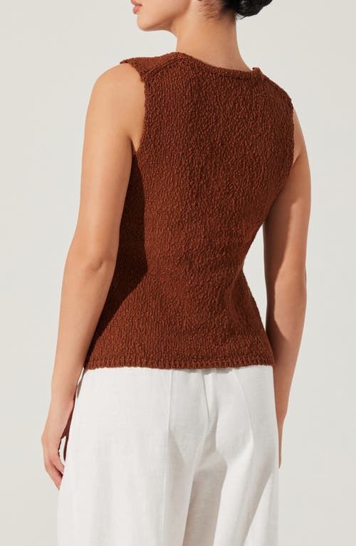 Astr The Label Taimi Sweater Vest In Brown