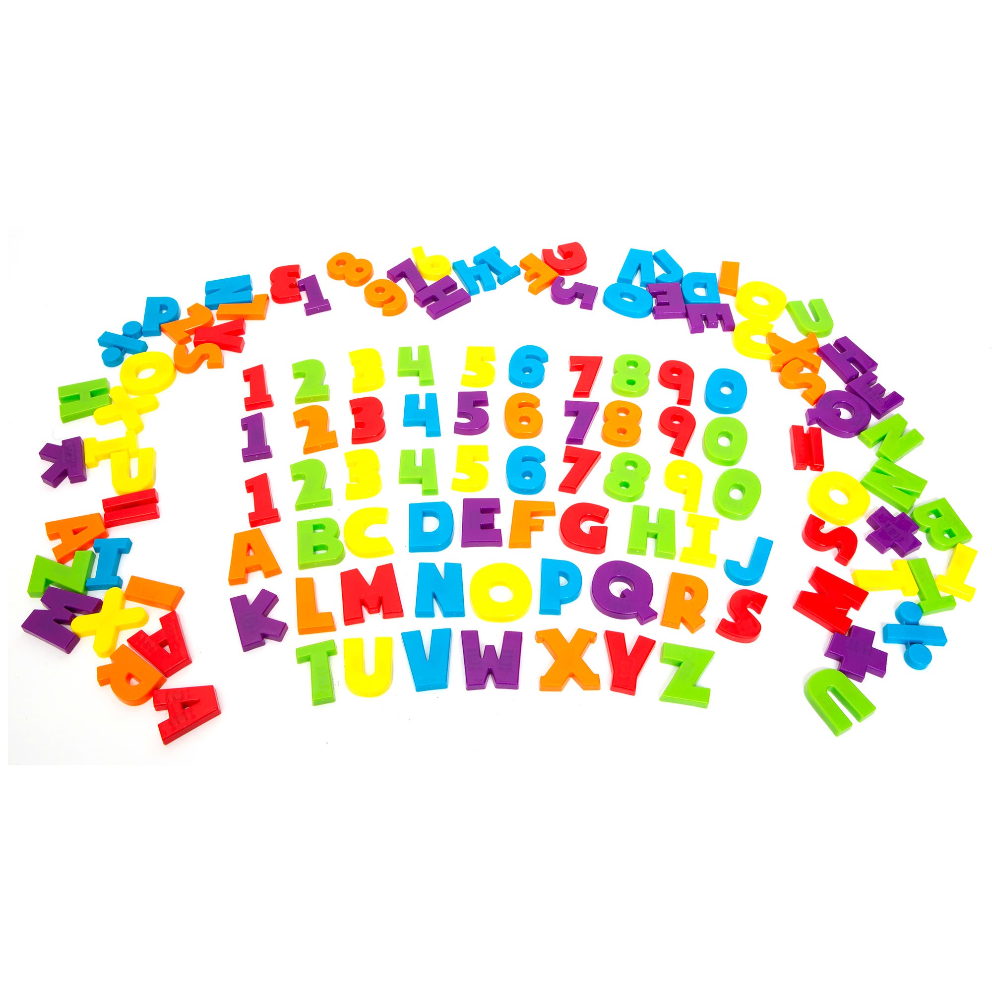Boley Magnetic Capital Letters & Numbers 120Pc Playset in Multicolored 