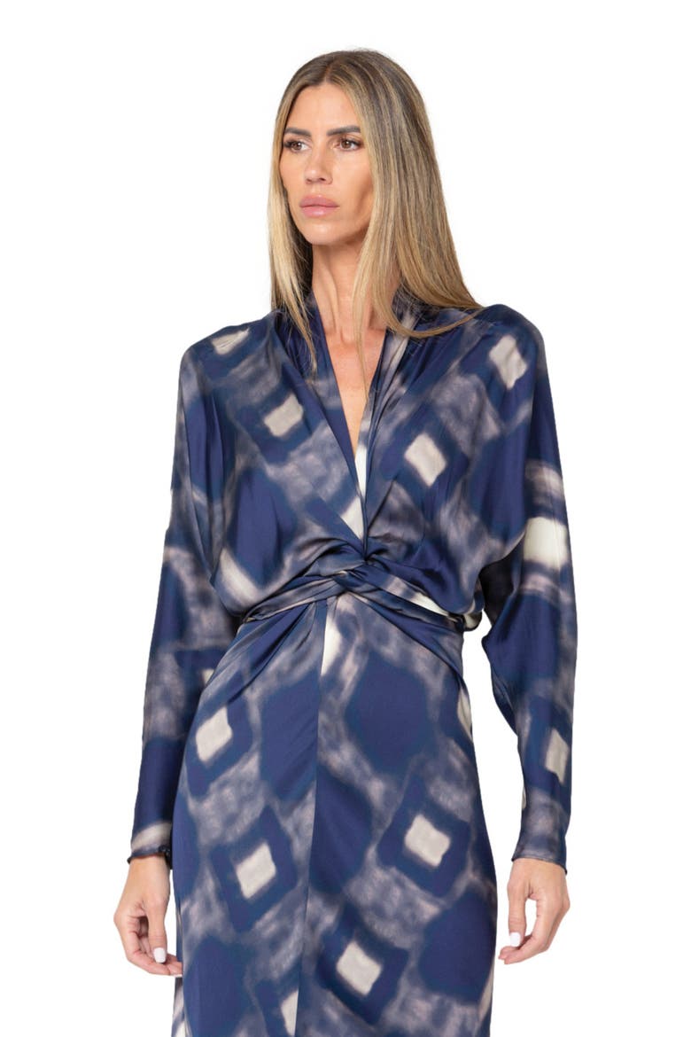 Celine Dress, Alternate, color, INDIGO BRICK