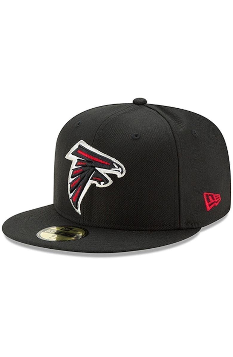 New Era NWE FALC BLACK NFL OMAHA 59FIFTY HATMENFIT, Main, color, Black
