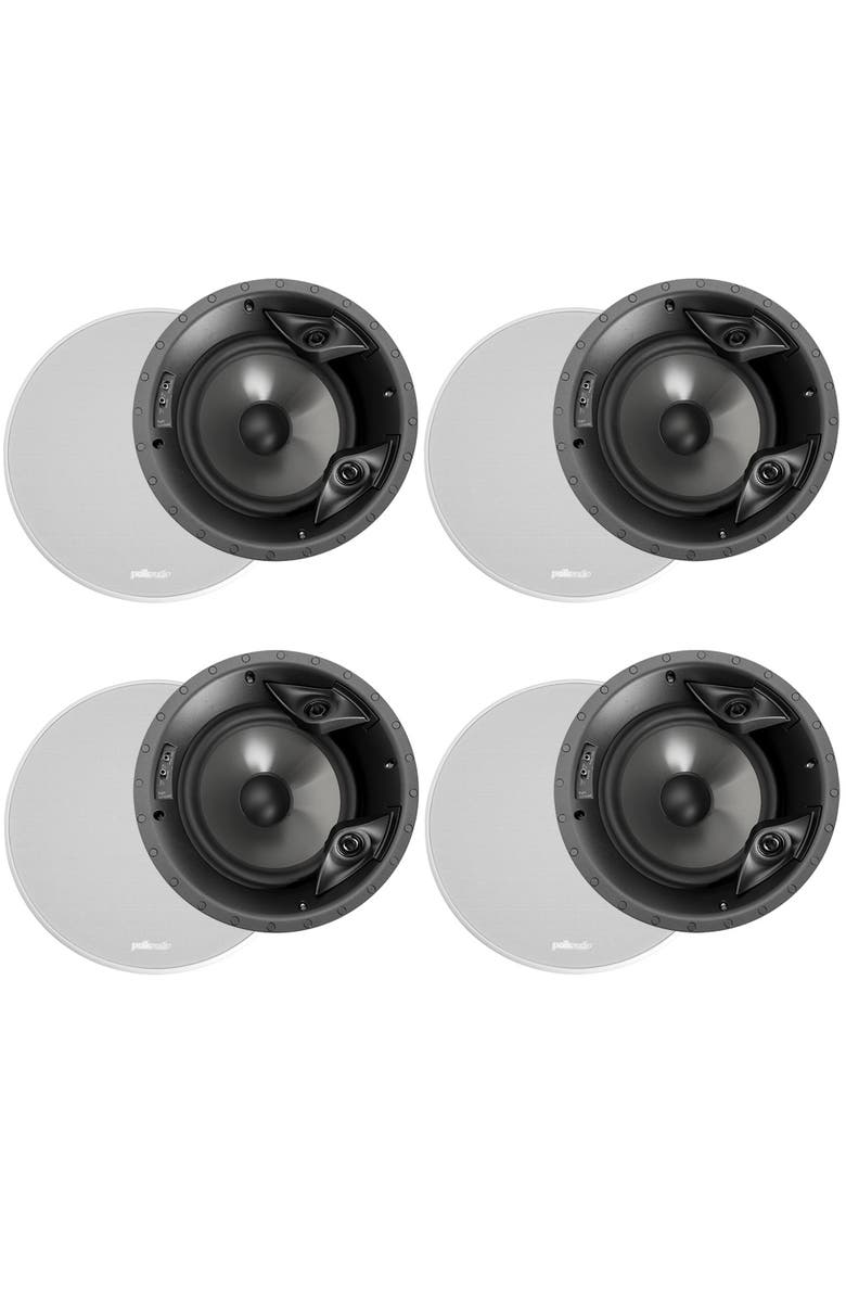 Polk Audio 80F/X-RT Vanishing 8" In Ceiling Speakers - 4 Pack, Main, color, White
