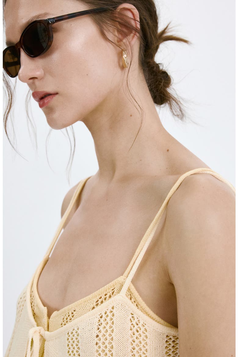 Layered Knit Camisole, Alternate, color, PASTEL YELLOW